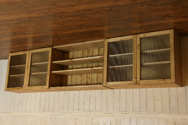 楽天市場】吊戸棚 カントリー キッチン 吊り戸棚 9 W2550 オーダー家具