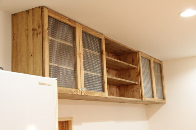 楽天市場】吊戸棚 カントリー キッチン 吊り戸棚 9 W2550 オーダー家具