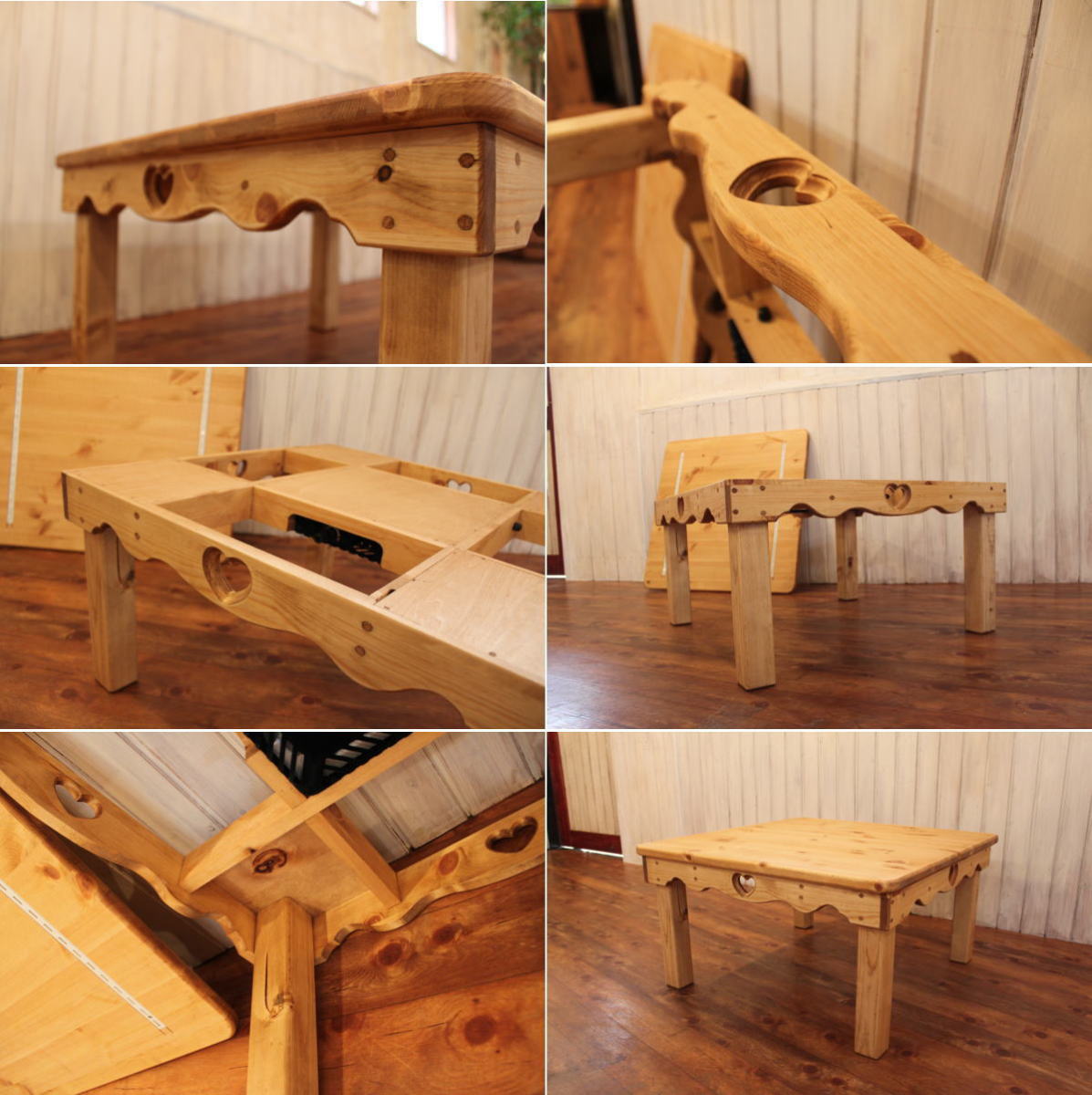 楽天市場】カントリー家具 こたつ ローテーブル こたつテーブル 木製