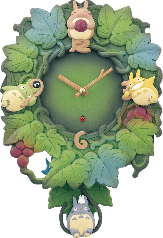 楽天市場】トトロの振り子時計 トトロM730N リズム時計 4MP730MN05