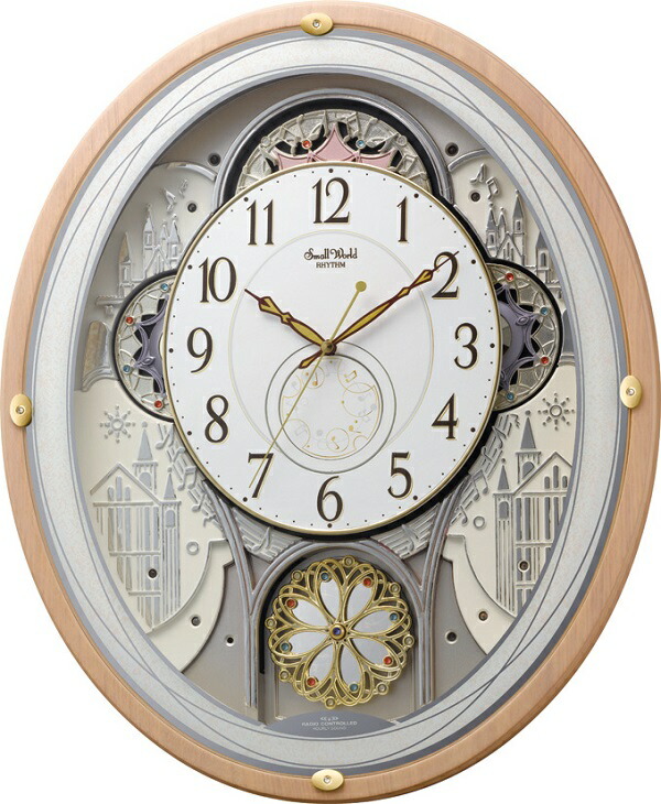 楽天市場】からくり時計 スモールワールド エアル 4MN525RH13 リズム
