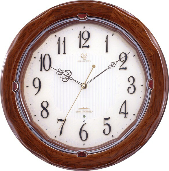 楽天市場】優しい木肌に宿るモダニズム 掛け時計 クウィーンエリザベス