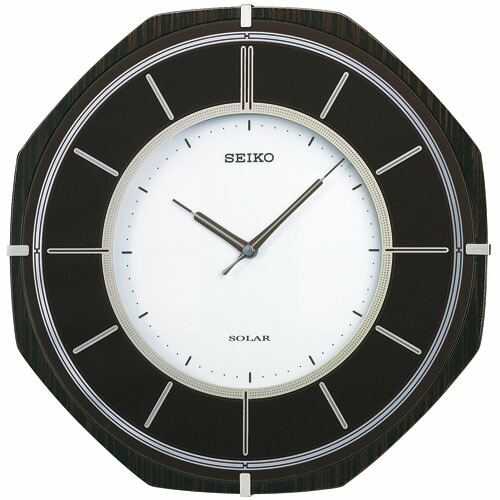 楽天市場】セイコー掛け時計 SEIKO電波時計 SF502B ソーラープラス