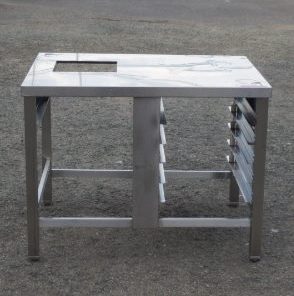 楽天市場】【中古】業務用 ステンレス 架台 スチコン 台 オーブン台