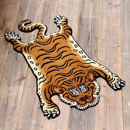 楽天市場】チベタンタイガーラグ / スモール DTTR-01 [ フロアマット