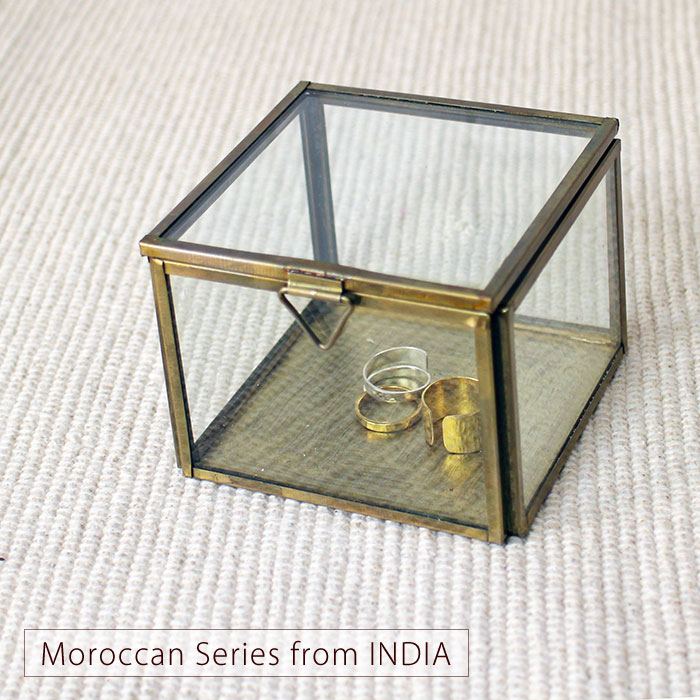 楽天市場】ガラスケース アクセサリーケース【モロッカンガラス