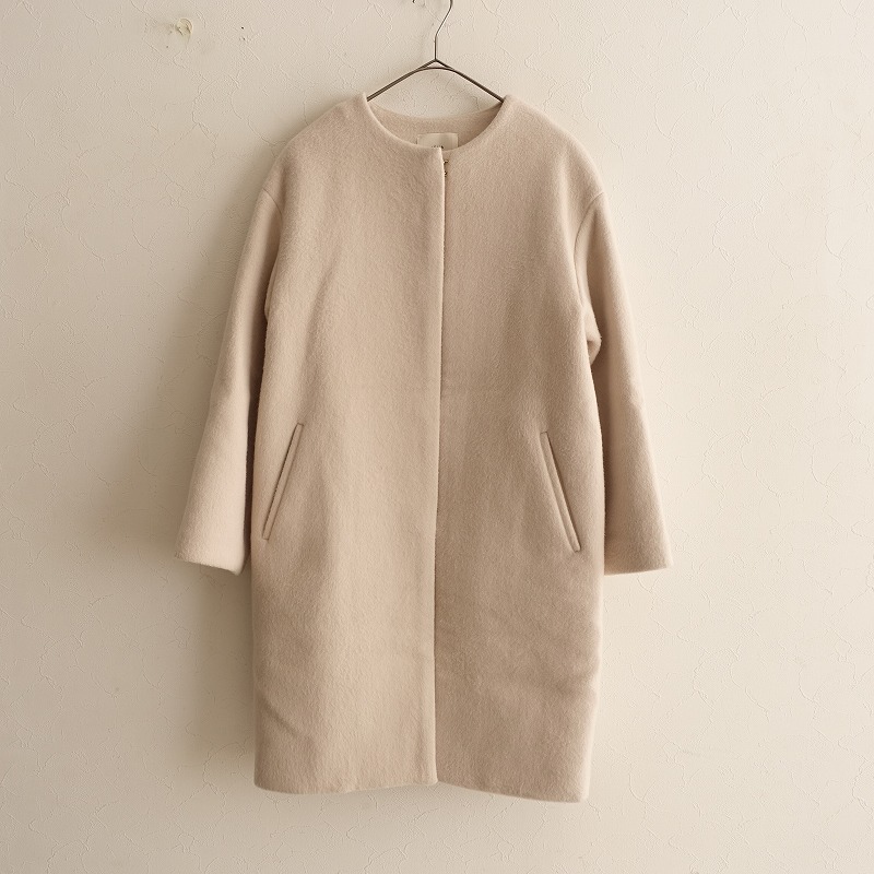 楽天市場】【定価4.6万】 イエナ IENA ラムウールノーカラーコート 36