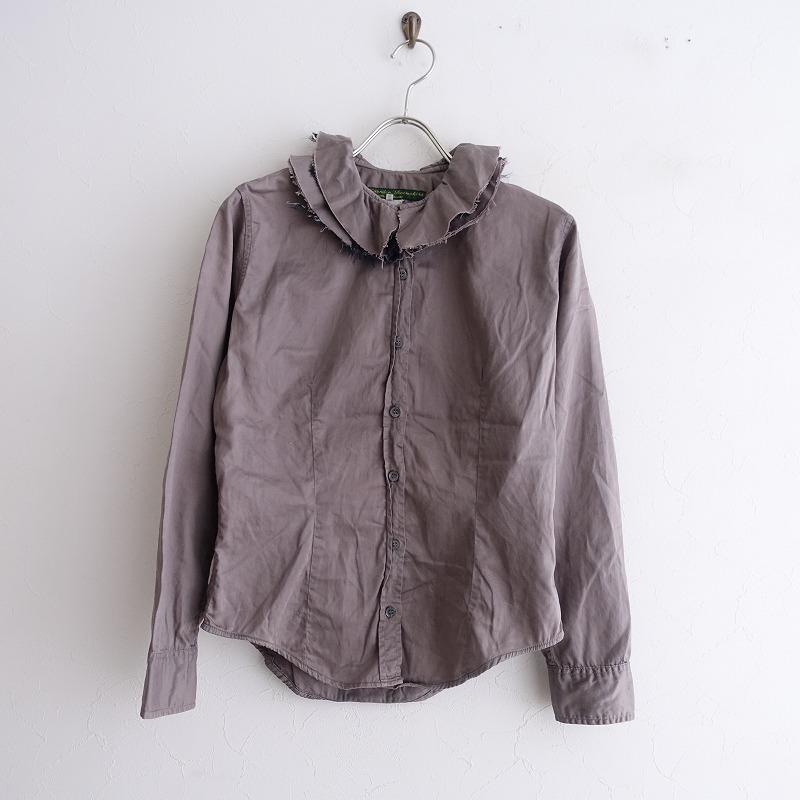 初期 Paul Harnden ポールハーデンフリル襟袖シーチングシャツ 初期