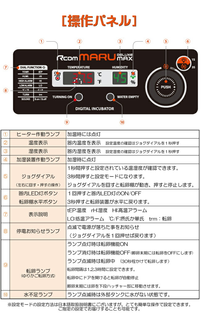 楽天市場】MARU190-DELUXE 業務用全自動孵卵器(ふ卵器・ふ卵機) : e