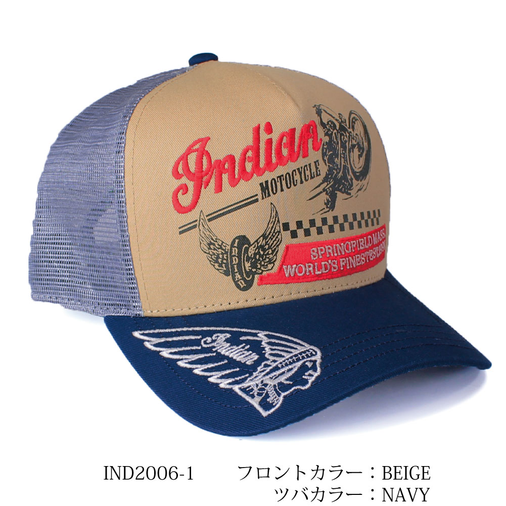 楽天市場】IndianMotocycle MESHcap インディアンモトサイクル 帽子