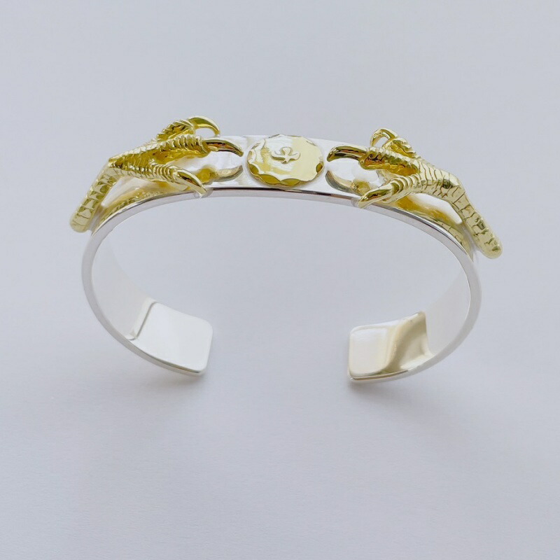 楽天市場】18金全金爪付き平打ちブレス イーグルタイプ ネイティブ