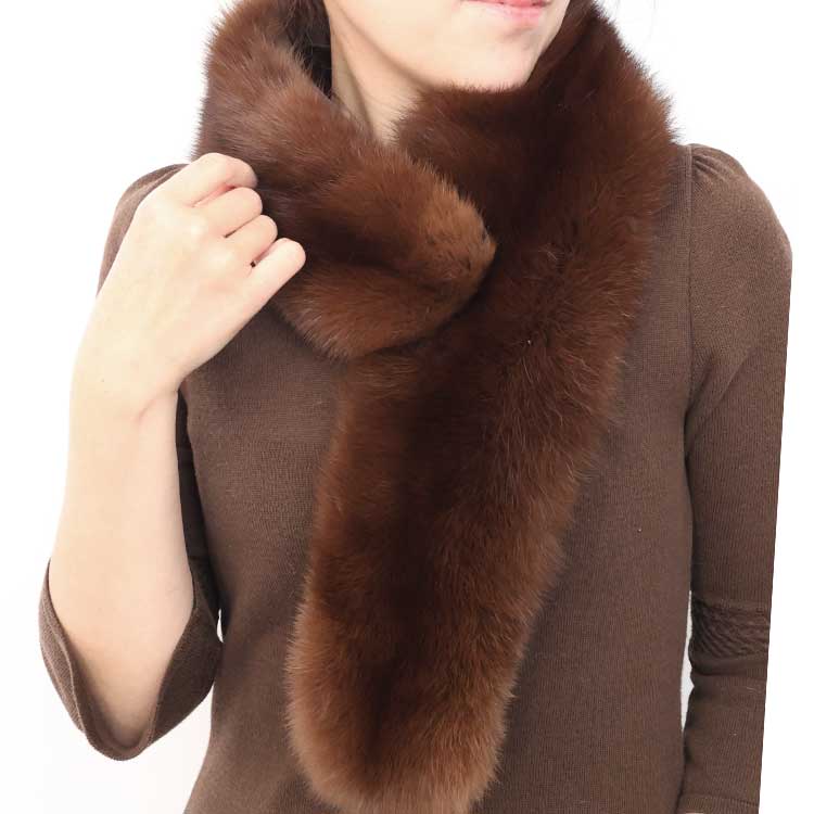 楽天市場】sobol ロシアンセーブル マフラーの通販