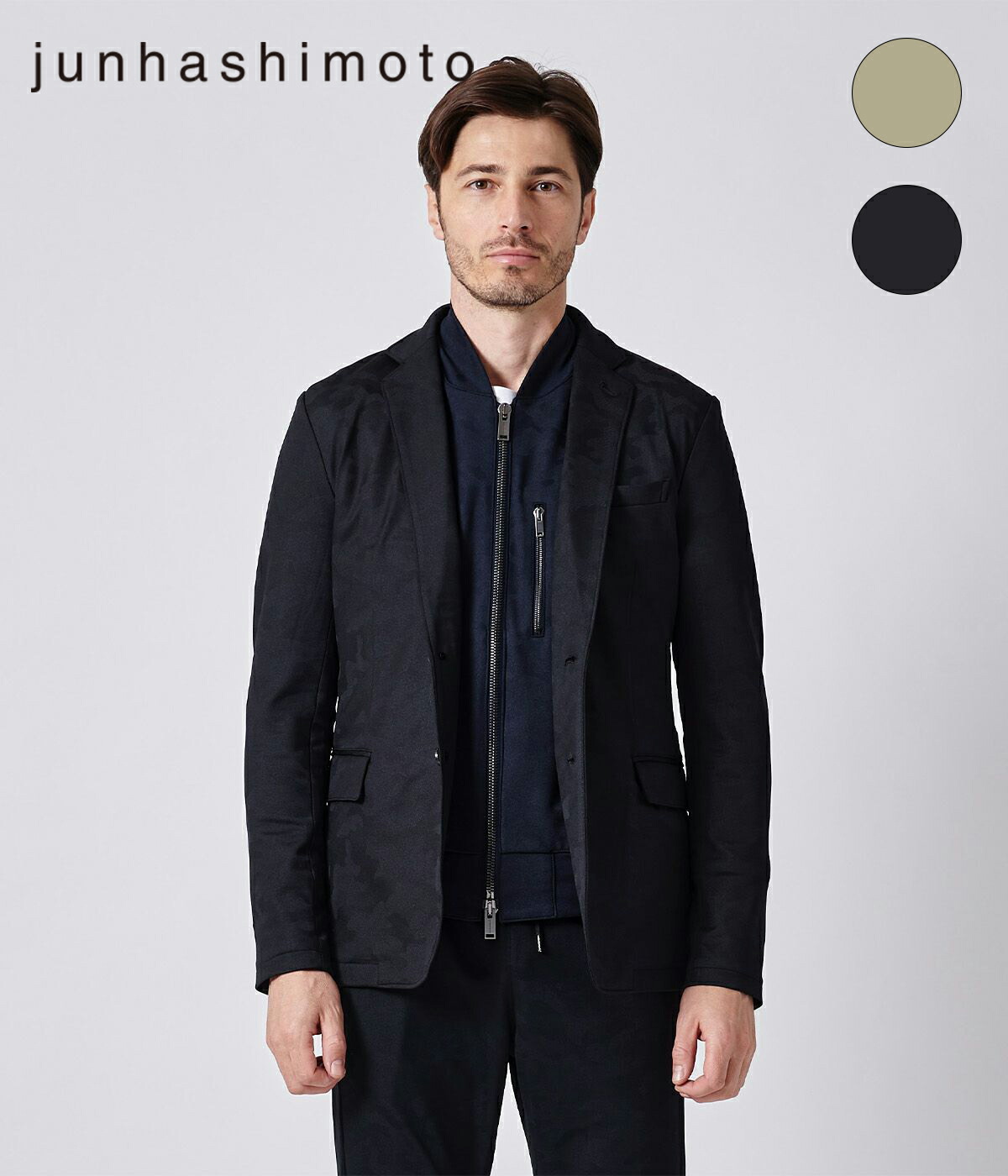 楽天市場】【junhashimoto|ジュンハシモト】JERSEY JACKET カモ柄