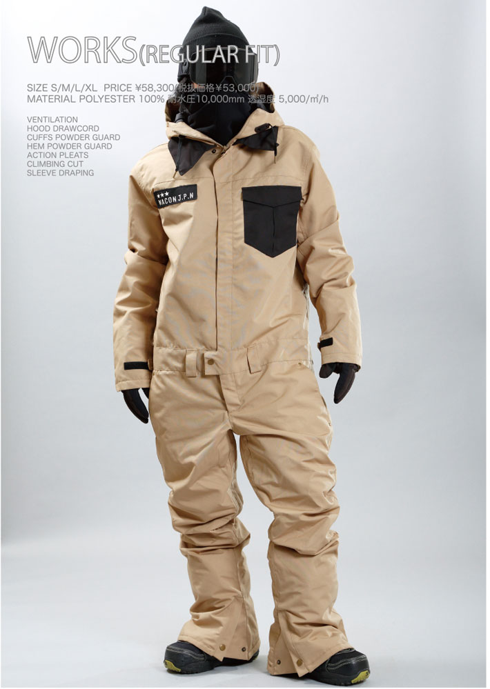 スノーボードウェア 24-25 ワコンゼロ WACON ZERO ベージュ M