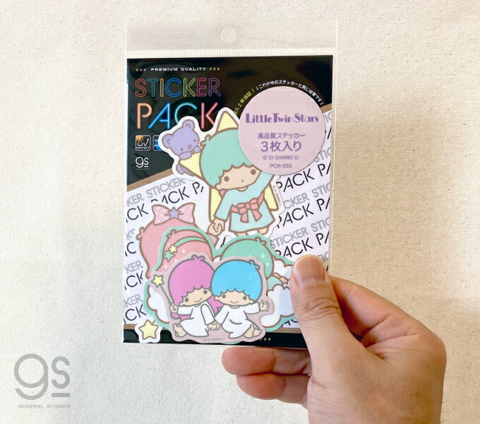 楽天市場】【3枚セット】 ステッカーパック リトルツインスターズ