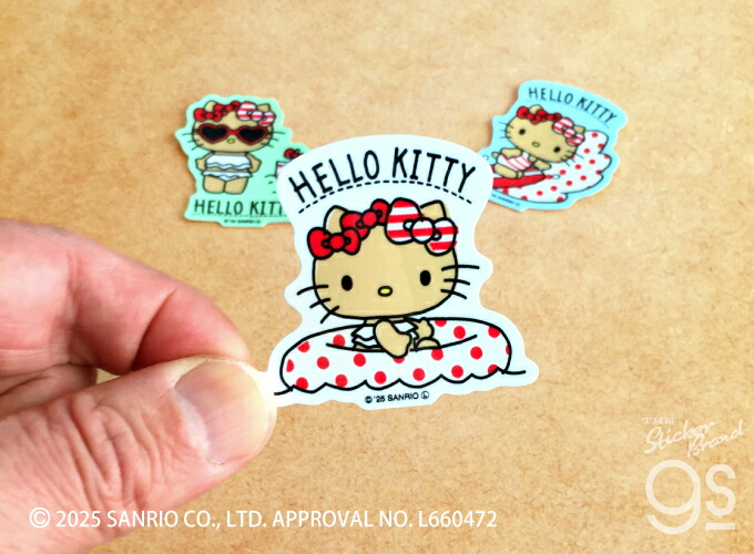 ハローキティ 根付け 夏期限定 パイプライン サーフィン 日焼けキティ