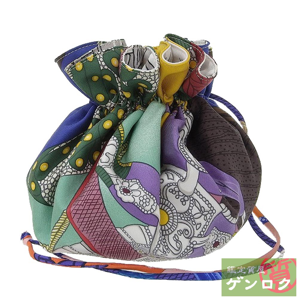 楽天市場】【中古】 エルメス プティアッシュ 巾着ポーチ ポーチ