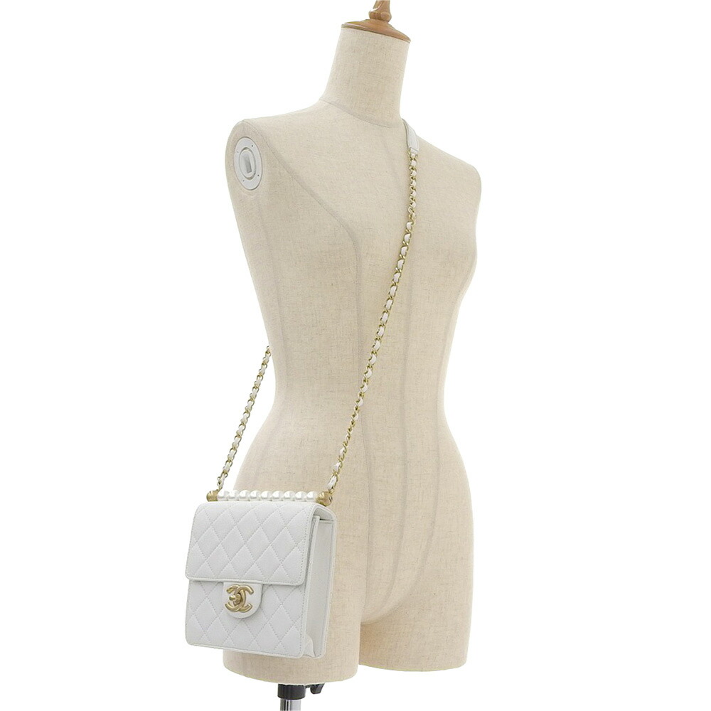 楽天市場】【中古】CHANEL シャネル マトラッセ パール付き ショルダー