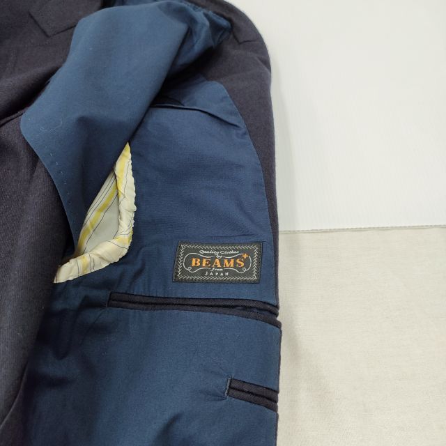 楽天市場】BEAMS PLUS 紺ブレ 金ボタン 3ボタン サイズ34 ウール