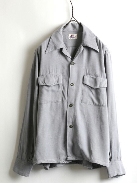楽天市場】50's ☆ Campus キャンパス 無地 長袖 オープンカラー