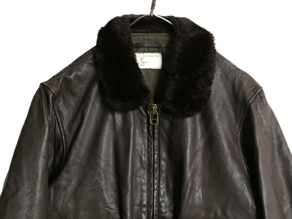 楽天市場】80s ☆ 89年製 米軍実物 USN G-1 フライト ジャケット 42