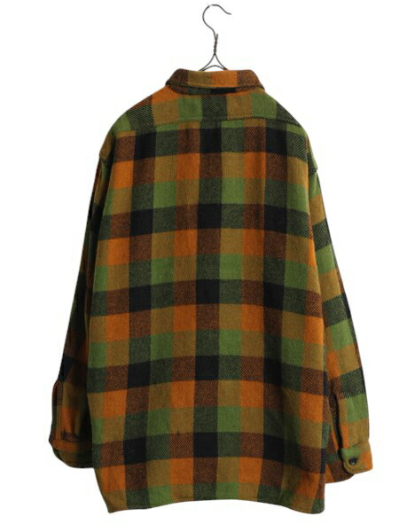 楽天市場】50s ☆ KING KOLE チェック ウール シャツ メンズ L / 古着