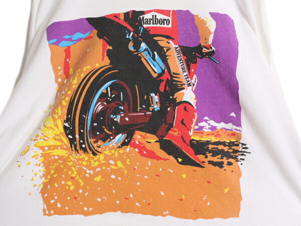 楽天市場】90s USA製 ☆ マルボロ バイク イラスト プリント Tシャツ