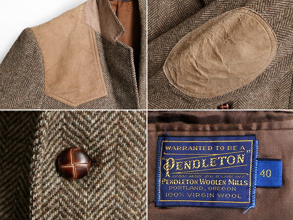 楽天市場】90's オールド □ ペンドルトン 本革レザー ヨーク切替