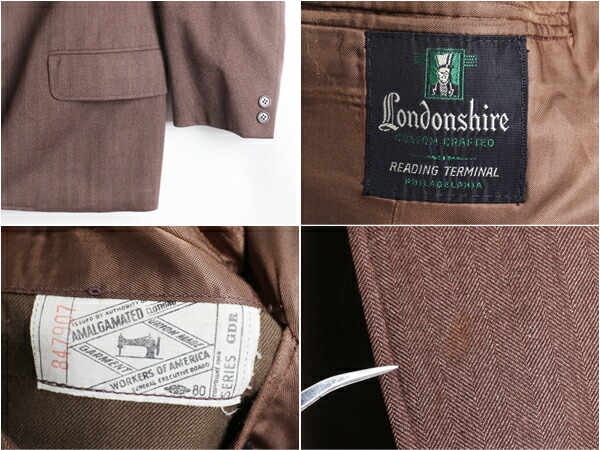 楽天市場】60's ビンテージ ☆ Londonshire ヘリンボーン ストライプ