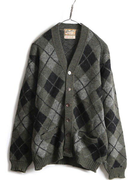 楽天市場】60s ☆ BRENTWOOD アーガイル ウール アルパカ 長袖 ニット