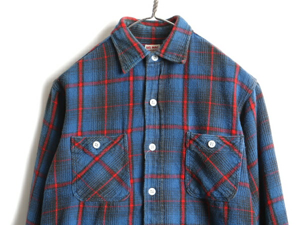 楽天市場】60's ビンテージ ☆ BIG MAC オンブレ チェック 長袖 ヘビー