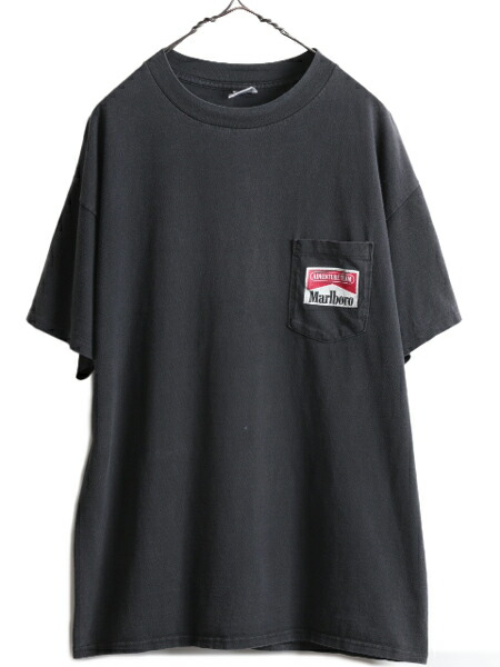 楽天市場】90s USA製 ☆ マルボロ 両面 プリント ポケット付き Tシャツ