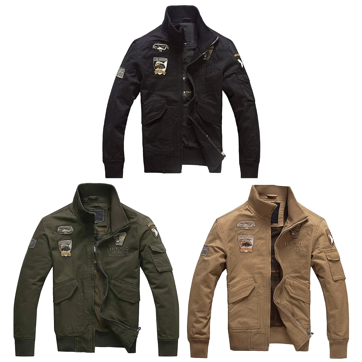 楽天市場】全3色! 6サイズ! [Men's Embroidery Air Force Military