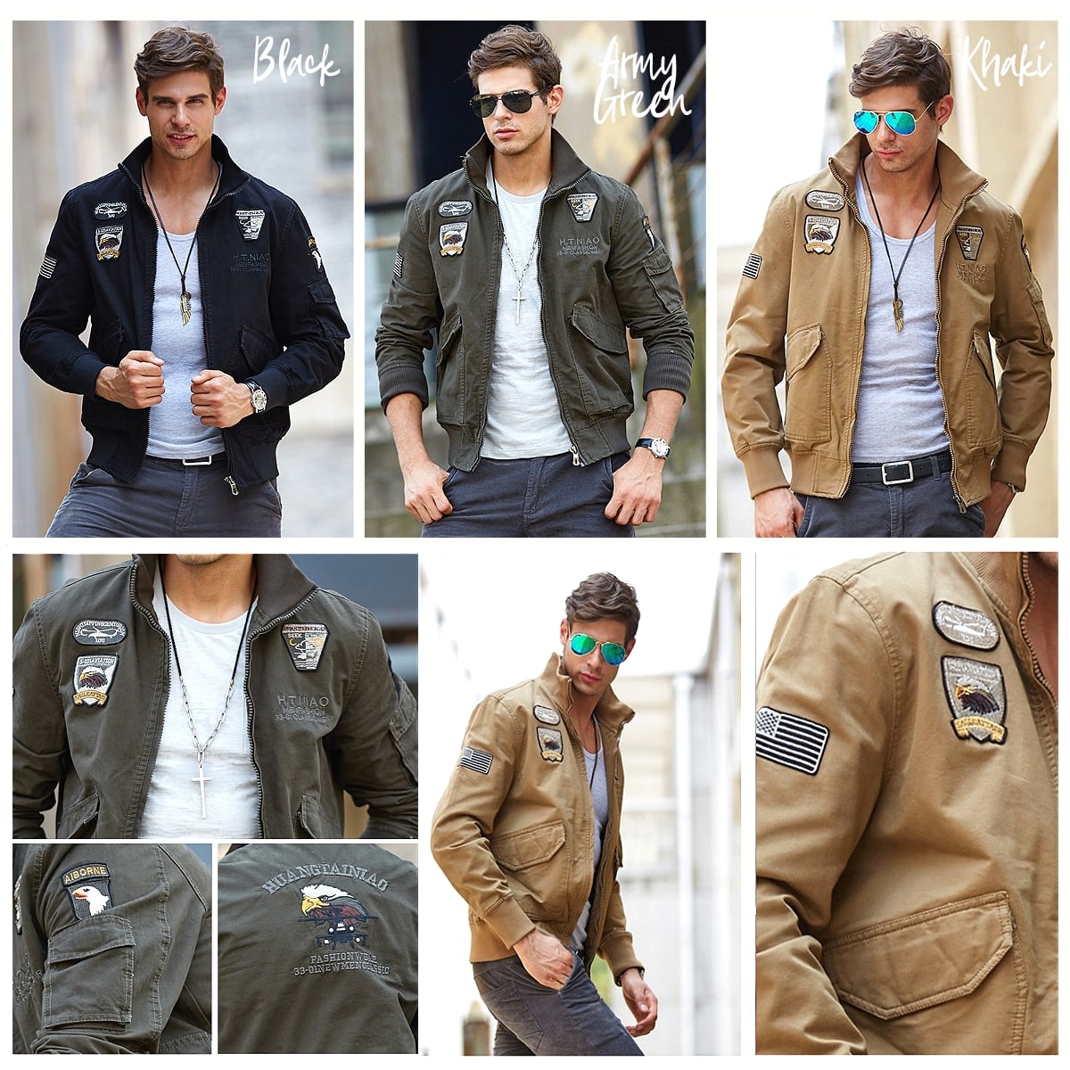 楽天市場】全3色! 6サイズ! [Men's Embroidery Air Force Military