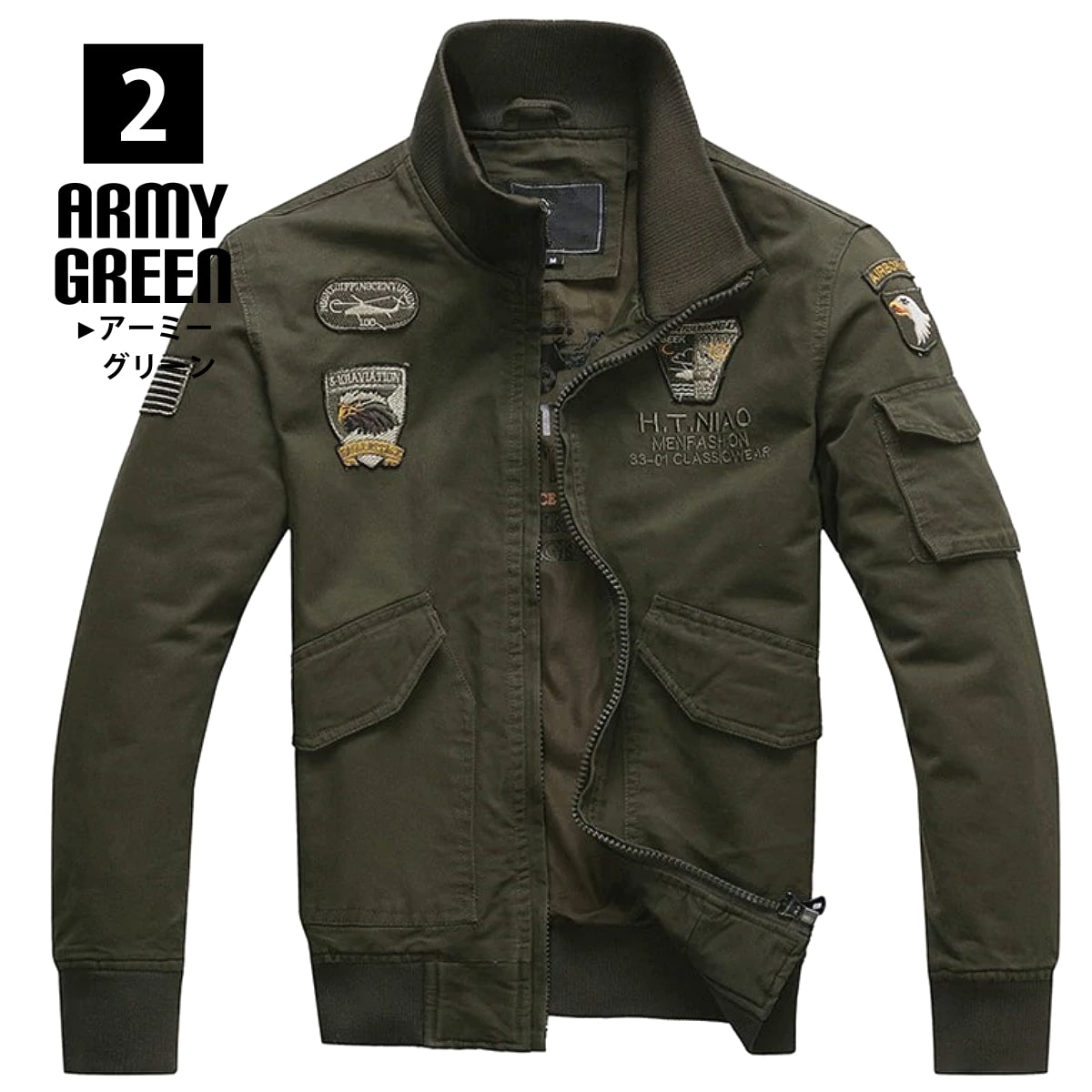 楽天市場】全3色! 6サイズ! [Men's Embroidery Air Force Military