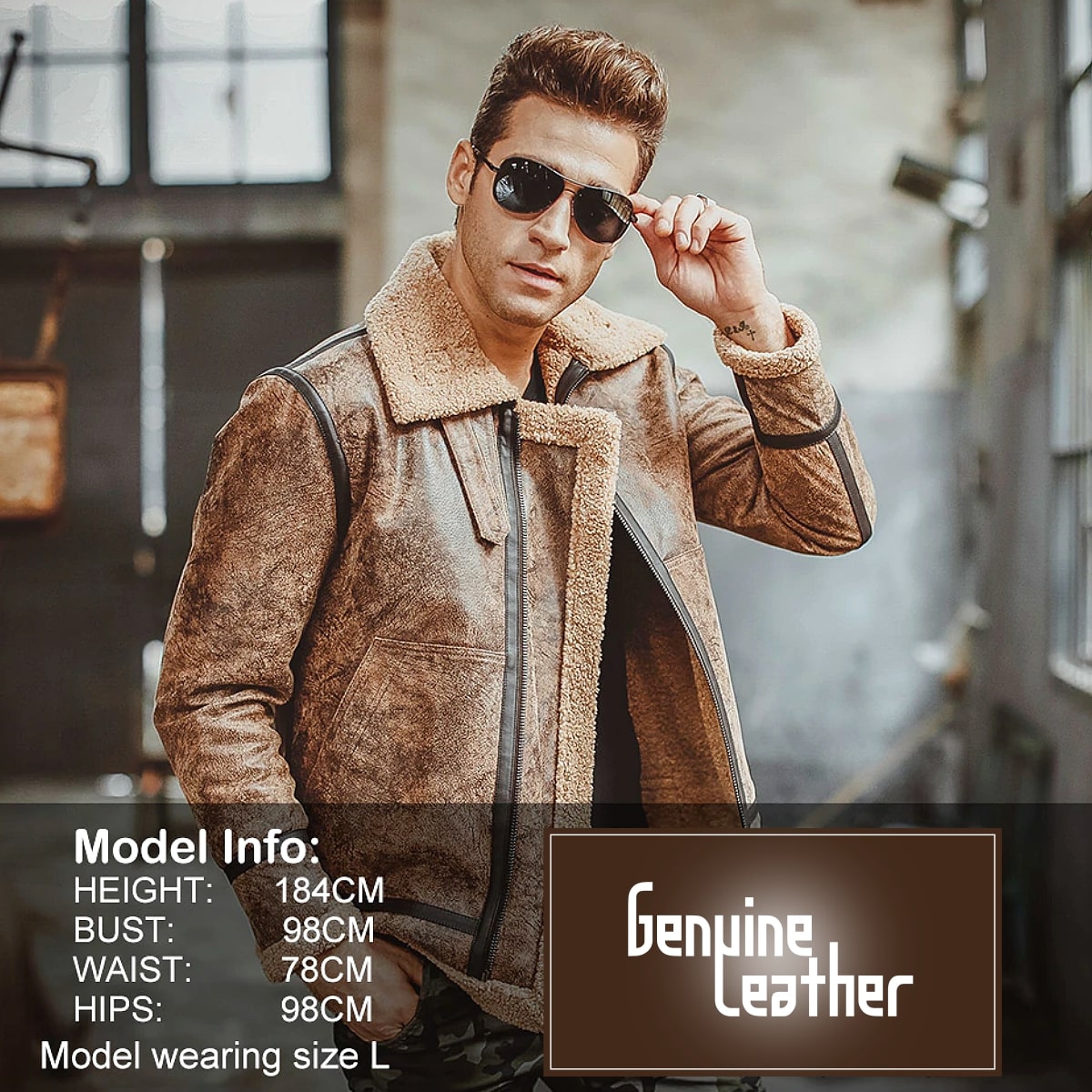 楽天市場】全10サイズ! [Men's Aviator Pigskin Genuine Leather