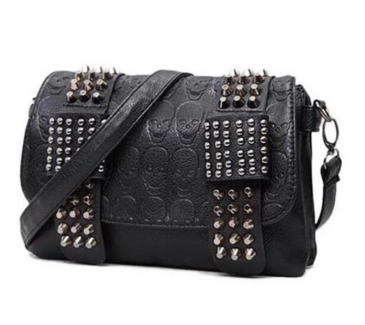 楽天市場】スカルショルダーバッグ メッセンジャーバッグ レディース