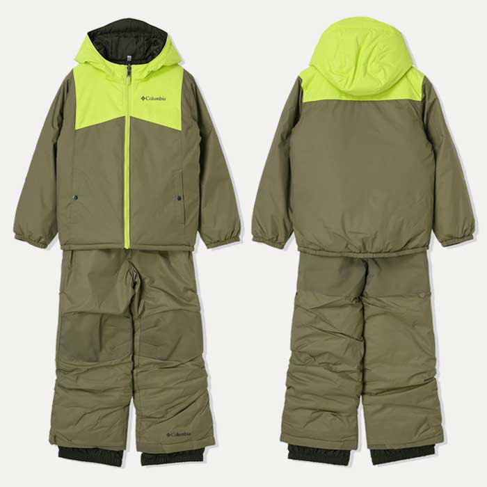 Columbia スキーウェア 緑/グレー XXS（218SY1093)セット Columbia