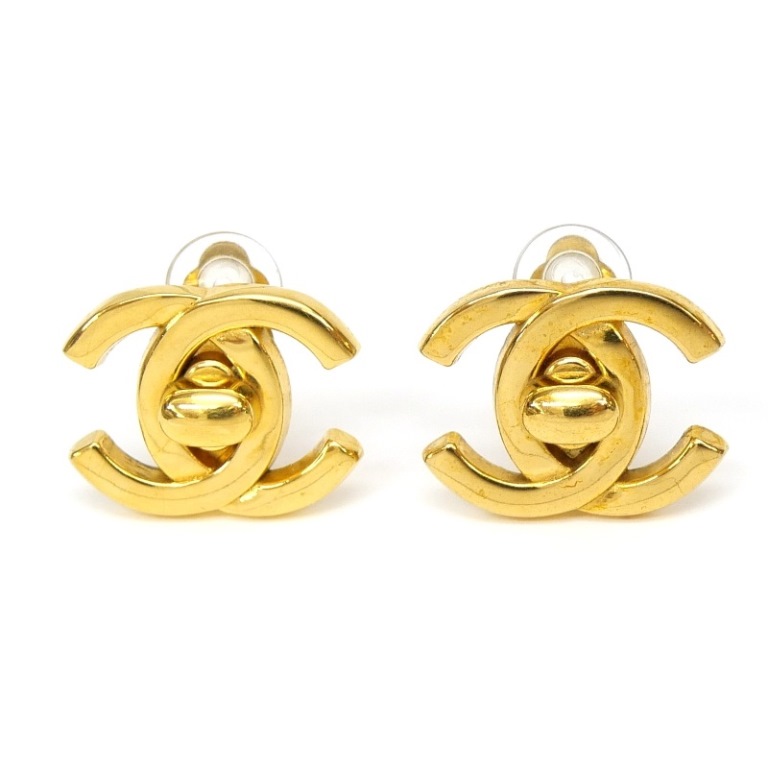 楽天市場】シャネル CHANEL ココマーク イヤリング ターンロック 95A