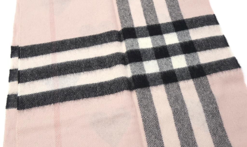 楽天市場】バーバリー BURBERRY チェック＆ハート マフラー ピンク