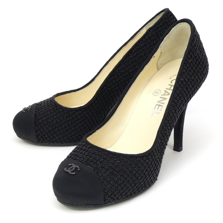 楽天市場】シャネル CHANEL ハイヒールパンプス ココマーク ピンヒール