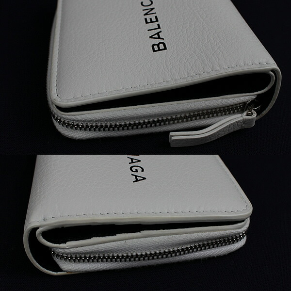 楽天市場】バレンシアガ ミニ財布 二つ折り財布 ホワイト 白 ラウンド