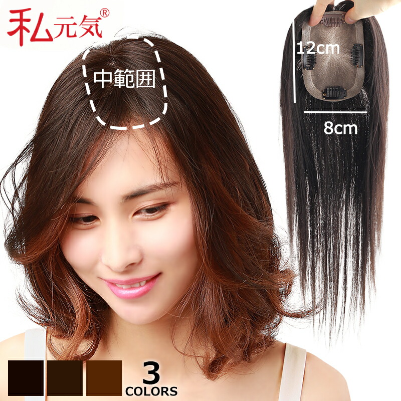 楽天市場】【返品交換OK！送料無料】人毛 部分ウィッグ【35cm】部分