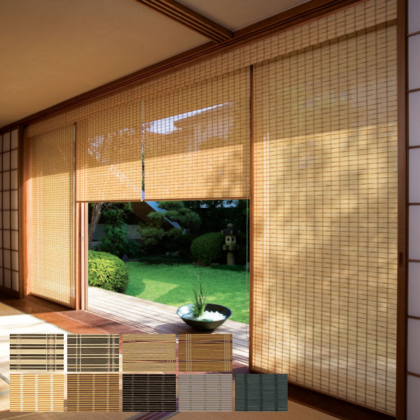 楽天市場】タチカワブラインド製 ロールスクリーンラルクシールド竹