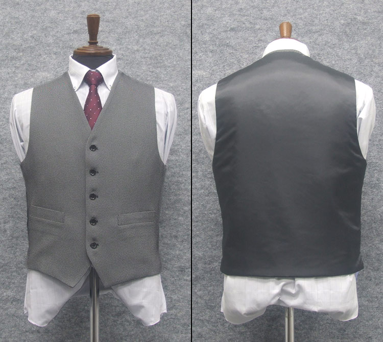 楽天市場】スーツベスト テーラードベスト 中綿入り グレー/バーズアイ