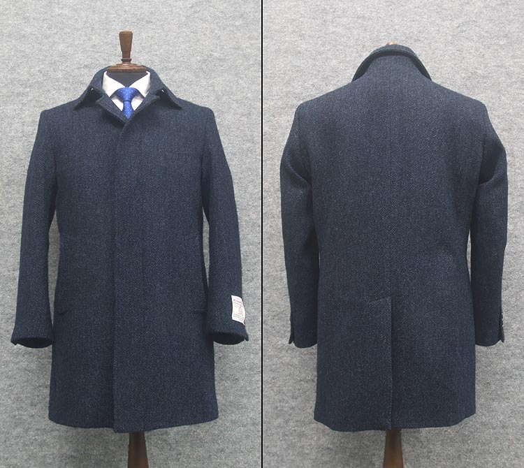 楽天市場】英国生地 [Harris Tweed]ハリスツイード ステンカラーコート