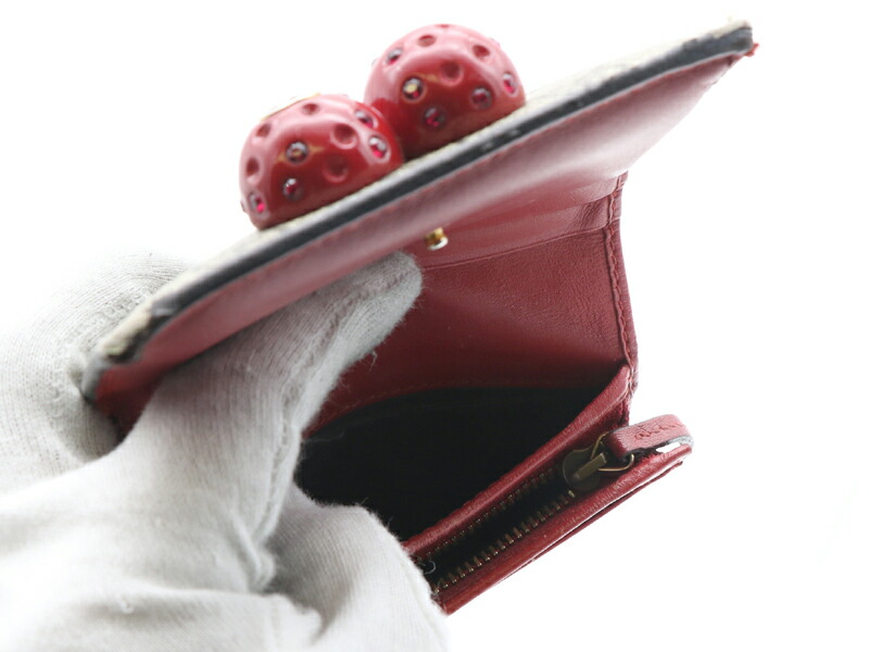 楽天市場】【 グッチ GUCCI 】 サクランボ チェリー 二つ折り財布 GG柄