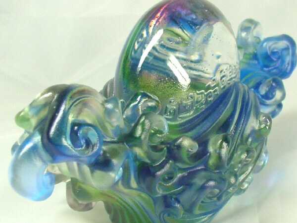 琉園工房 瑠璃工房 tittot 龍 大型 置物 クリスタル 琉園工房 瑠璃工房