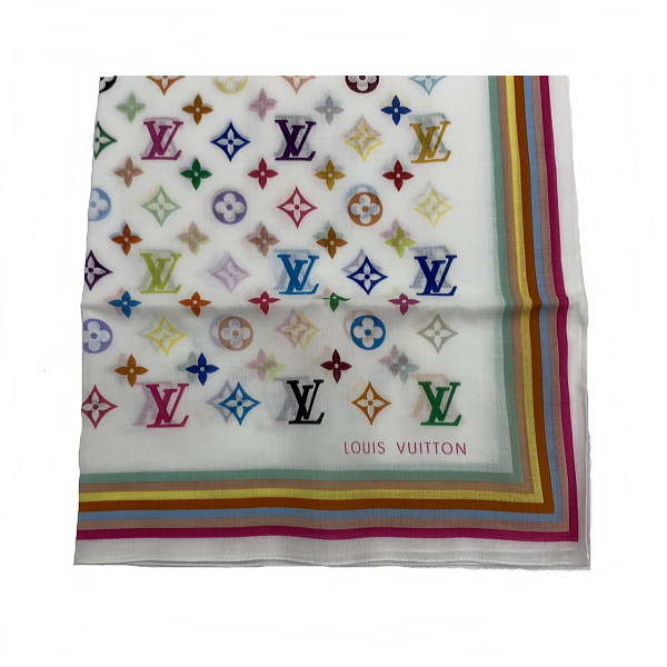 Louis Vuitton シルクバンダナ マルチカラーホログラム Louis Vuitton