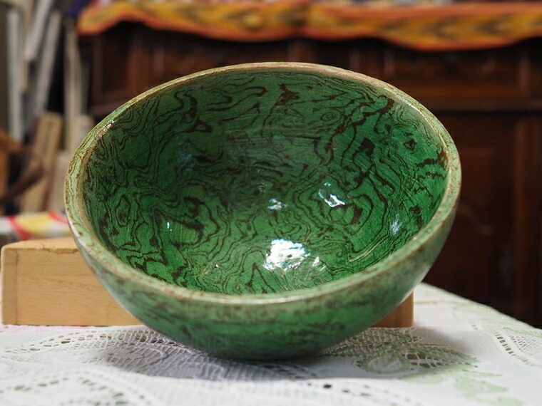 楽天市場】楽天スーパーSALE【練り 唐三彩 緑釉 茶碗 練唐三彩 中国唐